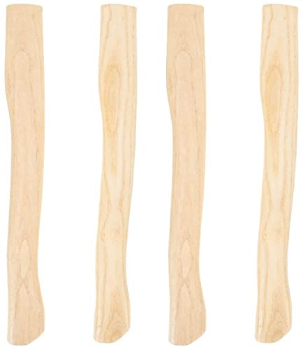 DELURA 4 Stück Hickory-Holz-Axtgriff, Ersatz-Holzgriff for Camping-Axt, Hackbeil, Ersatzgriff, Ersatzgriff für/345