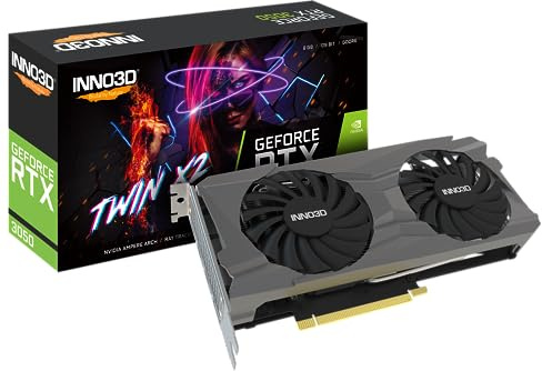 INNO3D NVIDIA GeForce RTX 3050 Twin X2 8GB GDDR6 Gaming Graphics Card (Dual Fan, 2 Slot)