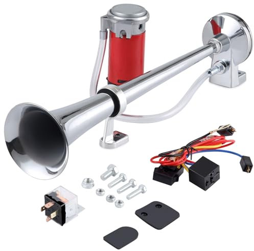 RUPSE 150DB Air Horn, Car Horn for Truck Boats Car, Super Loud Train Horn, 12v Air Horns with Compressor, Airhorn for All 12 V Vehicles and Motorcycles