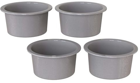 KEYFIVE Mini Silikon Backform 10 cm Rund, 4 Stücke Kleine Kuchenform Rund 10cm, Mini Silikonformen 10 cm Für Klein Kuchen, Cupcake, Muffins