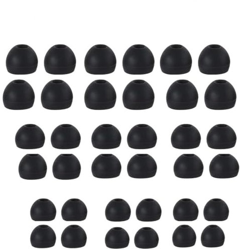 INF 18 pairs of silicone ear pads for 4.5-6 mm in-ear headphones, 3 sizes, 6 pairs each, replacement silicone earplugs, earphone replacement plugs, replacement pads ear pads headphone attachments