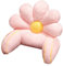 Reading Bed Rest Pillow with Arm Support - Cute Flower Shaped Faux Fur Backrest Support Reading Pillow for Sitting Up In Bed for Lounging Watching TV Gaming Washable Cover (65 * 45cm,Pink)