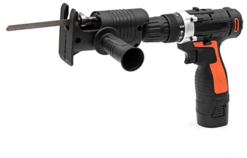 Reciprocating Saw Attachment Set, Triangular Connecting Handle, Lightweight Jigsaw Attachment, Shrinkable, Cordless, Improves Stability for Impact Drills, Change Saw Accessories