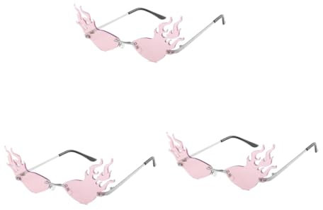 GALPADA 3pièces De Soleil Forme De Flamme Avec Rose Accessoire De Fête Pour Photos Et Événements Festifs