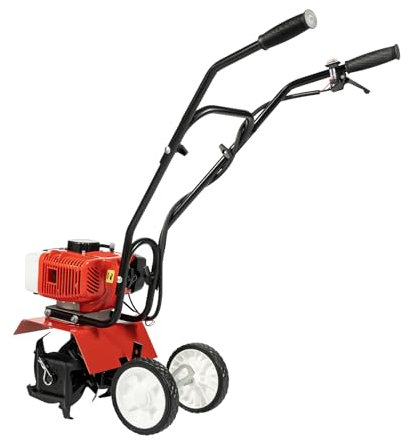 52 Cc 2 Tempi Giardino Benzina Tiller Garden Tiller Lawn Coltivatore Rotovator Terreno Coltivatore Rotovator Rotovator e Rototiller Per Trincea Lavorazione del Terreno Allentamento 30 Cm Larghezza di