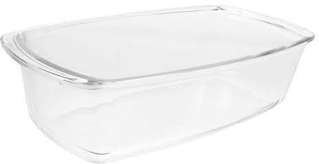 IMIKEYA Rectangular Baking Pan 1.8l Heat-Resistant Glass Cake and Bread Mold for Cheesecake, Sourdough, Toast, Egg Tart, and Pizza Baking Tray for Oven and Kitchen