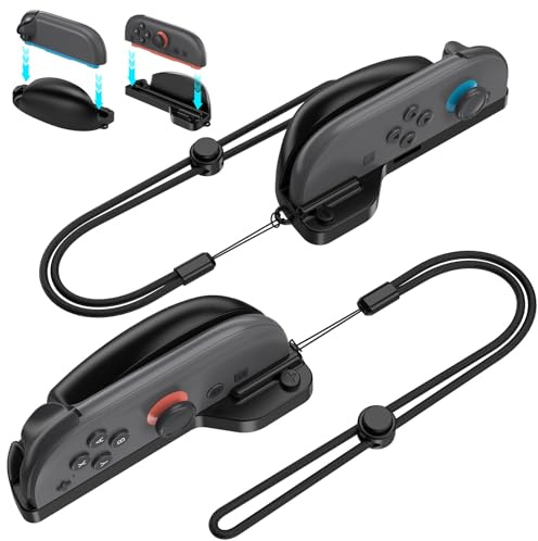 HEYSTOP Souris Grip Support pour Nintendo Switch 2,Dragonne Réglable pour Mouse Stand for JoyCon Nintendo Switch 2 pour un Contrôle et une Portabilité Optimisés lot de 2 pour Manette de Jeu Joy Con