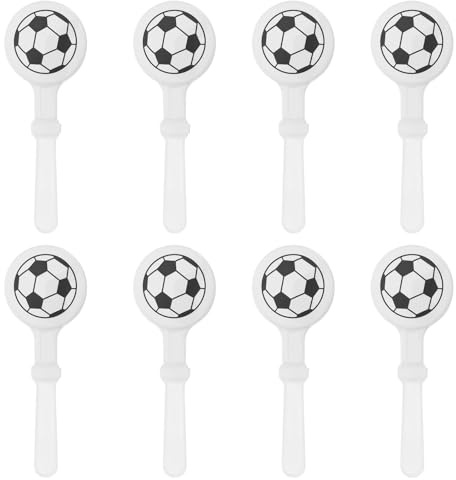 Veemoon 8 Aplausos de Fútbol: Aplausos de Mano para Hacer Ruido con Forma de Balón de Fútbol - Accesorios para Partidos Deportivos - para Eventos - Suministros Divertidos