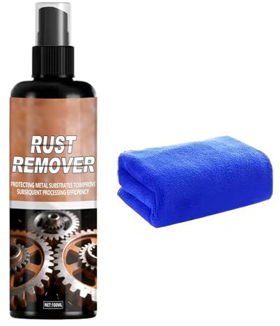 Ancsttu Sverniciatore Spray Antiossidante,Lubrificante Detergente 100 ml,Spray Antiruggine per Metalli - Incluso per Cerniere Porte Serrature Rubinetti Utensili Catena Freno Auto Moto Macchinari