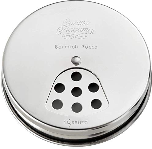 Bormioli Rocco fyra säsonger Genietti spets saltströare, rostfritt stål, 7 cm