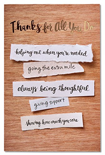 American Greetings Thank You Card (Appreciated)