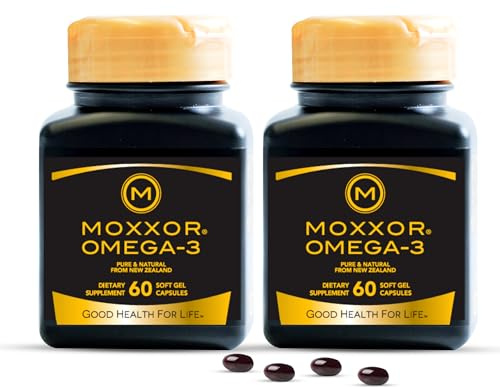 Omega 3 New Zealand Green Lipped Mussel Oil Soft Capsules for Joint Support and Mobility, Heart & Immune Support, No Fishy Aftertaste, 2-Pack, 120Soft caps, 2-Soft caps Per Day, 60 Day Supply