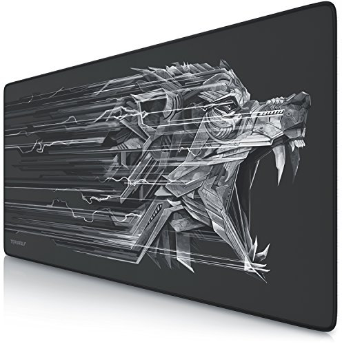 TITANWOLF - Tapis de Souris Gaming Epsilon 900x400mm - sous-Main Bureau Gamer Extra Large XXL en Tissu, Base antidérapante - Précision, Vitesse et Confort - pour Tous Types de Souris et Claviers