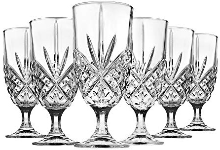 Godinger Iced Tea Beverage Glasses Cups, Dublin - 16 oz, Set of 6