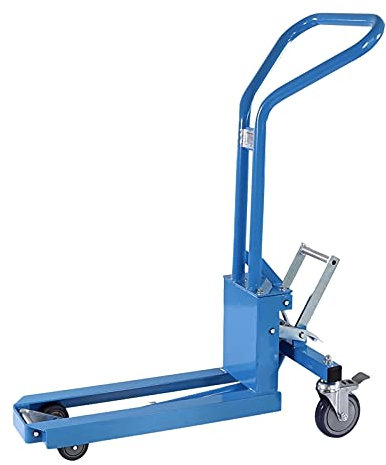 Pallit Palettenheber DISPLAY | 200 kg Tragkraft | 130 mm Hubhöhe | 580 mm Gabellänge | PU Rollen | Paletten