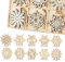Wooden Snowflakes 30 Pcs Christmas Ornaments Rustic Christmas Tree Hanging Decorations Ornament Craft Gift Embellishments