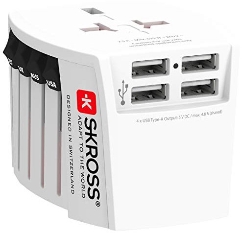 Skross Muv USB (4Xa) Adapter Multicolor One Size