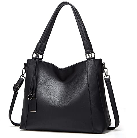Sacmill Damen Handtasche Shopper Groß Leder Umhängetasche Leichte Elegant Damen Tasche für Business/Schule/Einkauf