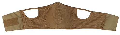 Tenoburian Cagoule Tactique Demi-Masque Facial pour Airsoft Cyclisme pour Le Sport de Plein air Couverture faciale, L, Brun