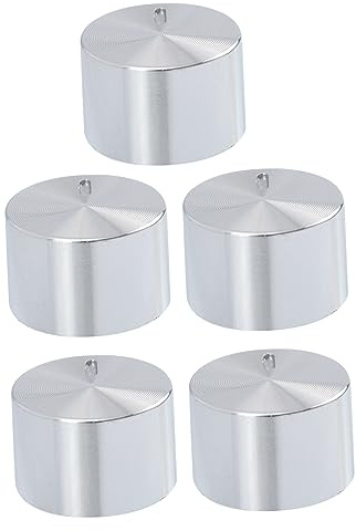 CORHAD 5pcs Replacement Stove Knobs for Gas Cooktop Made of Sturdy Aluminium Alloy, Easy to Install and Adaptation for Gas Stove Control in Kitchen