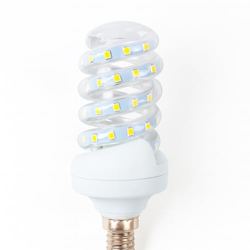 VoltShine LED E14, 9 W, Spirale: geringer Stromverbrauch, lange Lebensdauer, helles Licht; ideal für Umgebungsbeleuchtung und Energieeinsparung.
