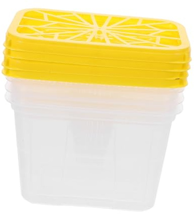 NOLITOY 4 Pezzi Contenitore Assorbitore di Umidità in Plastica, Scatola Riutilizzabile per Armadio e Libreria, per Muffa in Casa