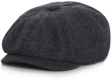 YAMEE Cappello Basco per Bambino in Lana Mista Caldo,Ragazzo Berretto Baschi Vintage Traspirante,Coppola Bambino Elegante,Anti-UV,per Autunno e Primavera