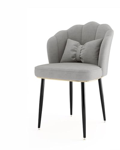 Badkarsstol med böjd hög rygg vadderat säte, armstödsfri design för sovrum och smink, snyggt sidobord för vardagsrum