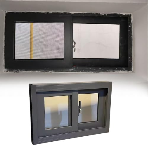 Fenster Schiebefenster für Keller, 35 40 50 55 56 63 71 81 86 99 cm Breite Haushaltsfenster, Schiebefenster Nach Maß für Spielhaus, Wohnmobil Oder Garage(18x16in/45x40cm)