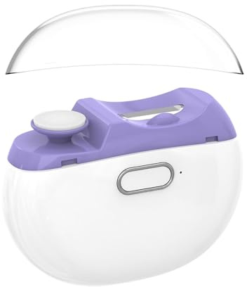 Tagliaunghie Elettrico | Modellatore Unghie con Luce 2 Velocità | Tagliatrice Di Unghie Delle Mani Automatica - Per Uomini Anziani Bambini Casa Viaggio E Salone