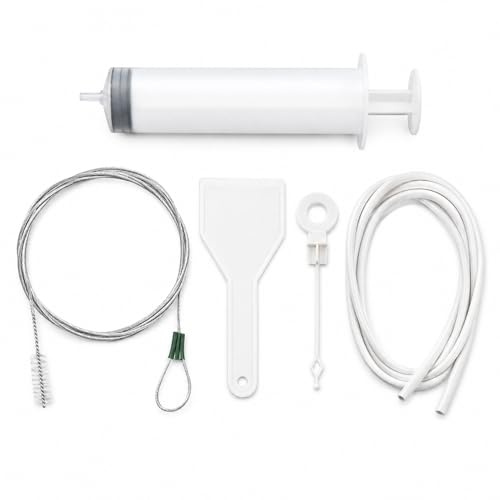 Set di 8 attrezzi per la pulizia del frigorifero per la manutenzione del foro di scarico, spazzola a spirale per la pulizia dei tubi, per la rimozione efficace di sporco, odori e blocchi in cucina e