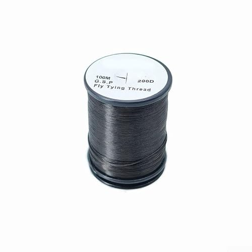 Fil de Montage Mouche 200D Réaliste pour Leurre(black)