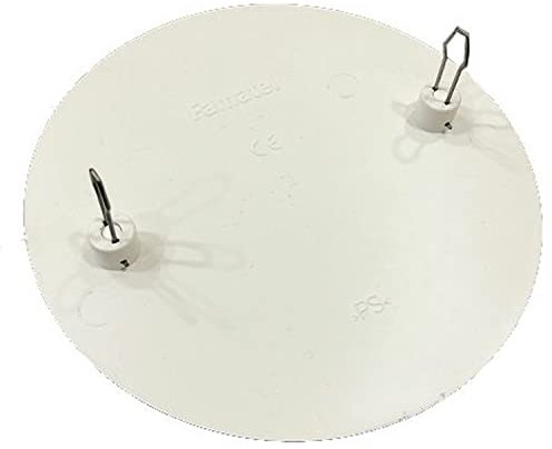 CABLEPELADO Tapa de caja de registro redonda | Tapa para caja de derivación empotrada | Fijación a presión mediante dos pestañas | Tapa para cajas de 80 mm de diámetro | Blanco