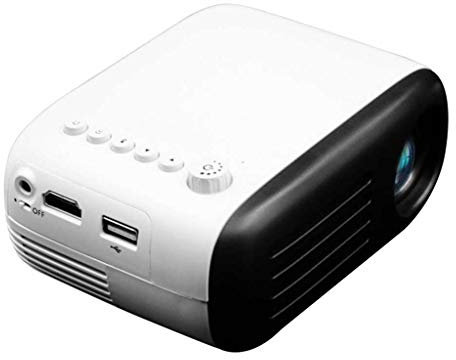 LIUXIUER LED Mini Home Cinema Portátil, Video-Proyector Compatible con Bluetooth 1080P Theater Soporte USB VGA HDMI AV TV,2