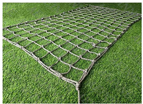 XHP Indoor Climbing Net Anti-fall Rope Net 8mm Thick Rope 10CM Mesh Spacing Outdoor Playground Cargo Net Child Safety Net Kids Climbing Ladder (Color : 10cm-8mm, Size : 1 * 3m(3.3 * 10ft))