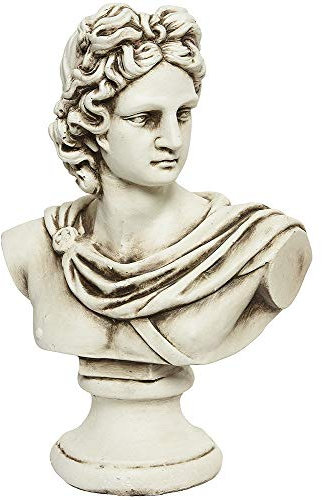 zeitzone Griechische Statue Gott Apollo Büste Antike Skulptur Kopf Römische Figur Weiß