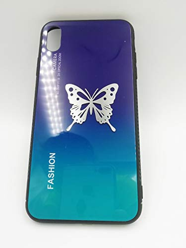 2pcs Metal Butterfly Badge Chrome Decal Logo Signs Mobile Phone Cellphone Laptop Ipad Case Cover Box Skin Stickers (Silver)