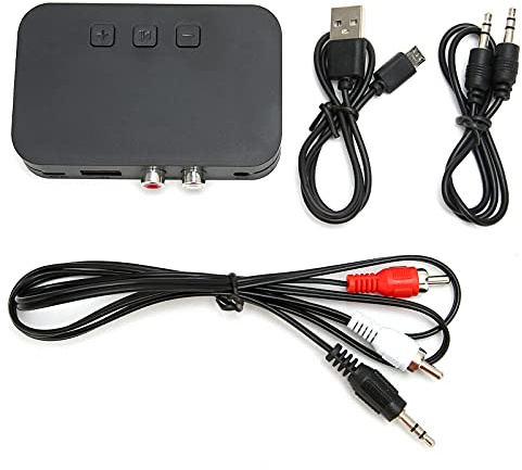 ciciglow Receptor Bluetooth, Altavoz Receptor de Audio inalámbrico 5.0 Ti-800 a Adaptador Bluetooth inalámbrico con Interfaz AUX Plug and Play