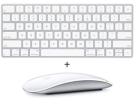 Apple Wireless Keyboard 2 (A1644) & Wireless Magic Mouse 2 (A1657) (Renewed), White