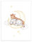 Herding Copertina in Pile Microfibra per Bebè Sleeping on the Moon, 75 x 100 cm, 100% Poliestere
