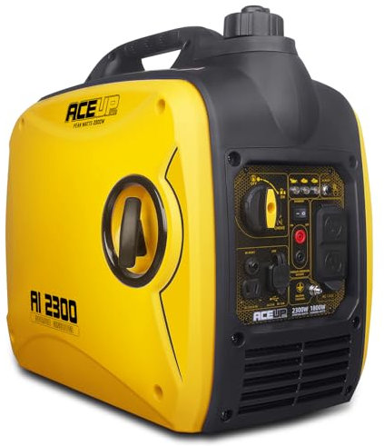 Aceup Energy 2300 Watt Portable Inverter Generator, Super Quiet Gas Generator for Home Use, EPA Compliant, Lightweight RV Ready