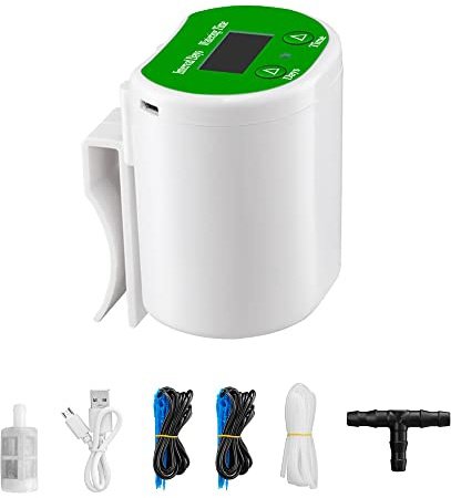 Sistema di irrigazione automatico Dispositivo di irrigazione a tempo per giardino, terrazza, kit di irrigazione a goccia per piante in vaso, irrigazione per vacanze