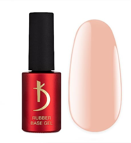 K Professional Rubber Base Gel - Base Coat Peach -7ml- Unterlack - Nagellack - Gel Nägel - Pfirsich Farben - UV Nagellack