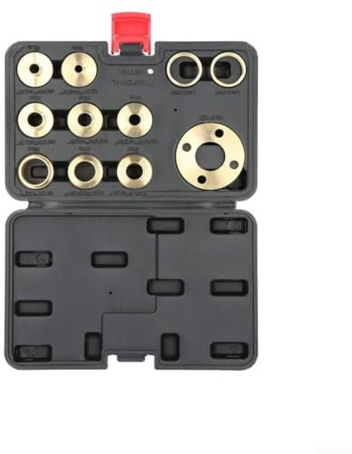 Router Guide Bush Set 11pcs/set Router Bushing Set, Brass Template Router Guides Kit with Kontermutter Adapter Router Zubehör