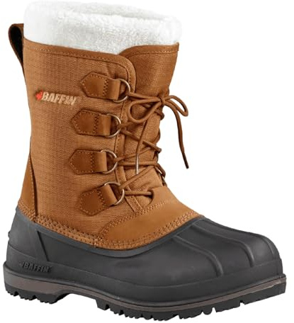 Baffin Men's BOBCAYGEON Tall Waterproof Insulated Lightweight Tundra-Rated Removable Liner Cold Weather Winter Snow Boots, Tan, 8