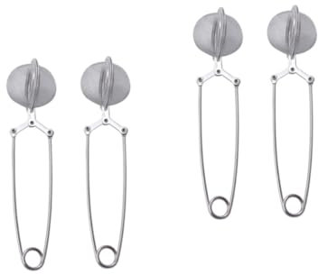 CIYODO 4pcs Stainless Steel Manual Sugar Sifter Fine Sieve Flour Sieve for Home Kitchen Baking
