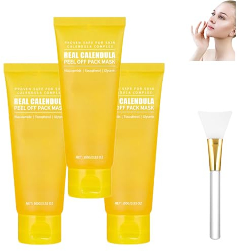 MAYFRI Calendula Peel-Off-Maske, Calendula Tiefenreinigungs-Pee-Off-Maske, Collagen Overnight Wrap-Off Peel-Off-Maske, Peel-Off-Maske für Mitesser und Poren