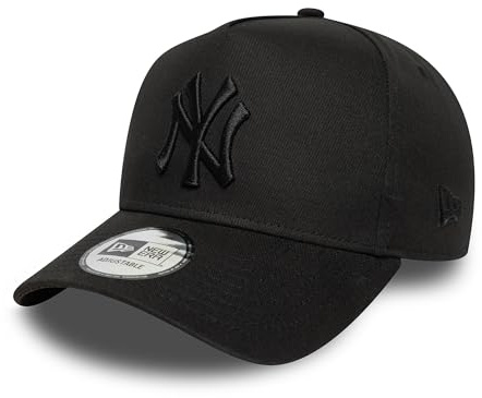 New Era League Essential EF Adjustable Cap NY Yankees Schwarz Schwarz, Size:OneSize