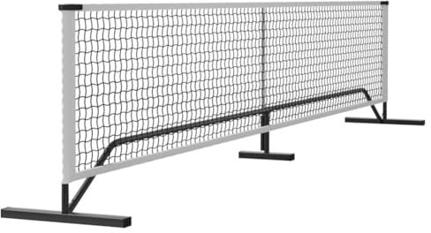Bequemes Tennisnetz Werkzeuglose Installation Pitbull-Netz, Langlebige Netzoberfläche, Solide Struktur, 21.98*2.95ft, Geeignet Für Eine Vielzahl Von Bällen Und Sportplätzen, Anwendbar(White)