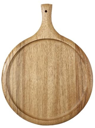 Planche à découper en Bois Massif Planche à découper épaisse de Cuisine avec poignées Planche à Servir la charcuterie en Bois Planches à Fromage en Bois Vierges pour la g